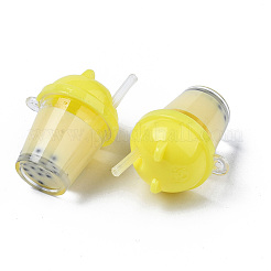 Anhänger aus Kunstharz in Bubble Tea-Optik&nbsp;LS-RESI-S401-01G