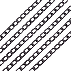 5 m facettierte Panzerketten aus oxidiertem Aluminium&nbsp;FIND-TA0004-78B