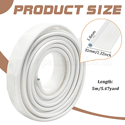 テント用 PVC 両面カードストリップ  長方形  ホワイト  5000x31x6mm&nbsp;DIY-WH0587-02B