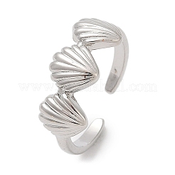 Латунные регулируемые открытые манжеты для женщин&nbsp;RJEW-R032-03P