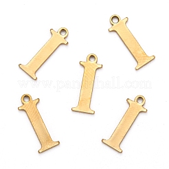 Breloques alphabet en acier inoxydable 304 avec placage ionique (IP)&nbsp;STAS-H122-I-G