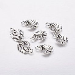 Tibetischer stil Aluminium Anhänger & Charms&nbsp;LS-TIBEP-E104-AS