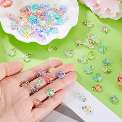 100шт 10 стиля прозрачные акриловые подвески&nbsp;PALLOY-TAC0229