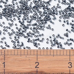 MIYUKIデリカビーズ  シリンダー  日本製シードビーズ  11/0  （db0453)亜鉛メッキガンメタル  1.3x1.6mm  穴：0.8mm  約20000個/袋  100 G /袋&nbsp;SEED-J020-DB0453