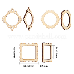 Неокрашенного дерева подвески WOOD-I004-36