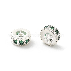 Латунные микро проложить кубического циркония бусы KK-R216-10A-S01