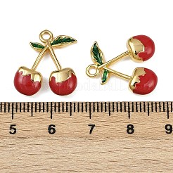 Подвески из эмали из нержавеющей стали вишня 304 STAS-L290-21B-G