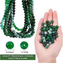 8 нитка 8 стиля матовые натуральные смешанные драгоценные камни круглые бусины нитки G-OC0002-06