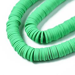 Плоские круглые бусины из глины ручной работы полимерные&nbsp;CLAY-R067-12mm-06