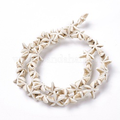 Синтетических нитей бирюзовые бусы TURQ-L029-03B