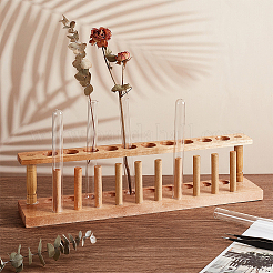 Reagenzglasständer aus Holz&nbsp;ODIS-WH0038-67A