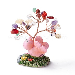 Украшения из натуральных драгоценных камней и пьедестала из смолы DJEW-A001-03E