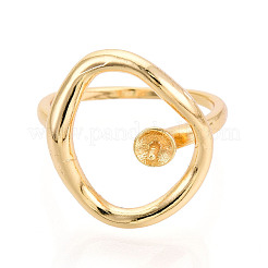 Овальные латунные колышки для колец KK-N274-38G