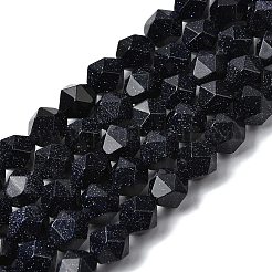 Синтетический синий авантюрин бисер нитей G-Z119-A24-02