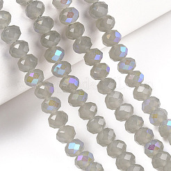 Chapelets de perles en verre électroplaqué&nbsp;EGLA-A044-J3mm-L10