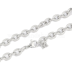 Изготовление ожерелья из латуни с подвеской в виде троса&nbsp;KK-U020-01P