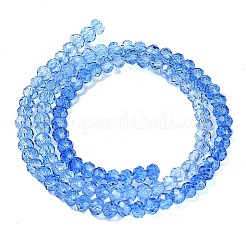 Fili di perline in vetro verniciato trasparente&nbsp;X-DGLA-A034-T2mm-A01
