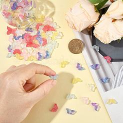 150шт 6 цвета наборы прозрачных стеклянных бусин&nbsp;GLAA-YW0004-98