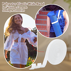 16 ярд полиэстеровой эластичной широкой ленты DIY-OC0014-03