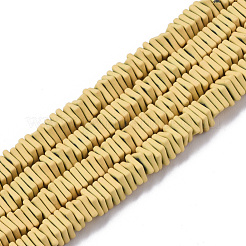 Окрашенного распылением немагнитных синтетических нитей гематита бусы G-R468-01-M