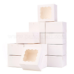 Quadratische Keksschachteln aus Papier mit spitzenumrandetem quadratischen&nbsp;CON-TAC0001-12A-01