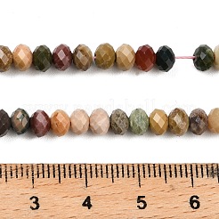 Бусы из натурального алашанского агата G-G277-B01-3x5mm