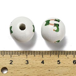 Серия ко дню святого патрика печатные деревянные европейские бусины схима WOOD-V002-01D