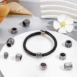 10 шт. 10 стиля европейских бусин из нержавеющей стали 304 STAS-PH0004-50