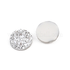 Harzimitat Druzy Quarz Cabochons&nbsp;RESI-E013-03F-10MM-1