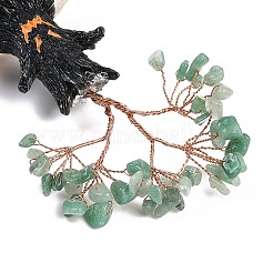 Adornos de árbol de la vida con chips de aventurina verde natural con temática de Halloween&nbsp;DJEW-B013-02D