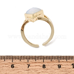 Bagues de manchette en laiton micro pavé de zircone cubique pour femmes&nbsp;GG-CBA7610-11G-03
