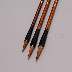 Stylo pinceau à dessin calligraphie chinoise en bois&nbsp;AJEW-WH0029-28