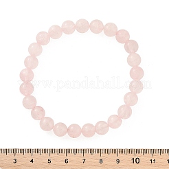 Естественно розовый кварц стрейч браслеты&nbsp;X-G-N0272-01