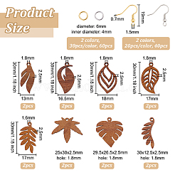 Набор для изготовления сережек в виде листьев своими руками&nbsp;DIY-OC0004-44