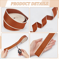 20ヤード 4色ポリエステル刺繍リボン  ストライプエッジのリボン  洋服アクセサリー  ミックスカラー  1-1/2インチ（38mm）  5ヤード/カラー&nbsp;OCOR-WR0001-17
