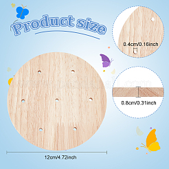 Круглые стенды для леденцов из натурального дерева ODIS-WH0030-54B