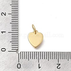 Подвески в форме сердца из латуни и натуральных ракушек&nbsp;LS-KK-D431-025B-02G