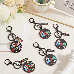 6 шт. 2 стиля брелок на тему День отца/День матери&nbsp;KEYC-SP0001-11