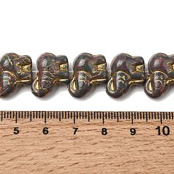 Perles en verre peintes&nbsp;GLAA-Z021-11H