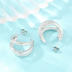 Boucles d'oreilles à tige en acier inoxydable 304 pour femmes&nbsp;SA-CBAB549-07P