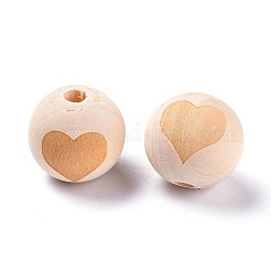 Незаконченные деревянные бусы&nbsp;LS-X-WOOD-S036-07