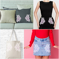 Кружевное вышивальное швейное волокно&nbsp;PATC-WH20021-001A