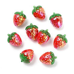 20шт 2 цвета прозрачные акриловые бусины с УФ-покрытием&nbsp;FIND-CJ0005-26