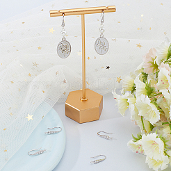 3 пара сережек-крючков из стерлингового серебра с родиевым покрытием&nbsp;STER-BBC0006-71