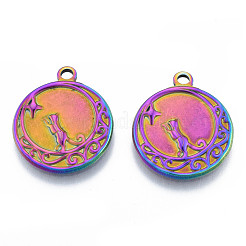 Pendentifs en acier inoxydable avec placage ionique (IP) 201&nbsp;STAS-N098-188M