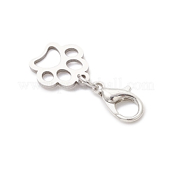 Подвесные украшения в виде отпечатков лап из нержавеющей стали 304&nbsp;HJEW-JM03744