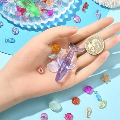 Браслеты из прозрачных акриловых бусин с морским животным своими руками наборы для изготовления украшений&nbsp;DIY-YW0010-61