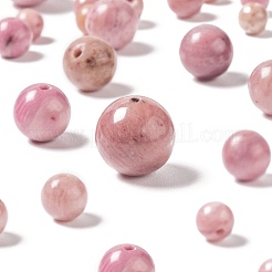 340шт 4 размера бусины из натурального родонита G-LS0001-26