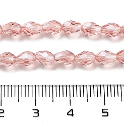 FilI di perline in vetro placcato&nbsp;EGLA-R008-6x4mm-7