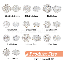 9 шт. 9 шт. значков для лацканов в виде цветка со стразами JEWB-NB0001-18